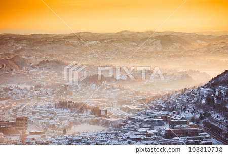 view of winter city 108810738
