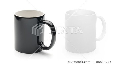 black and white cup black and white cup 108810773