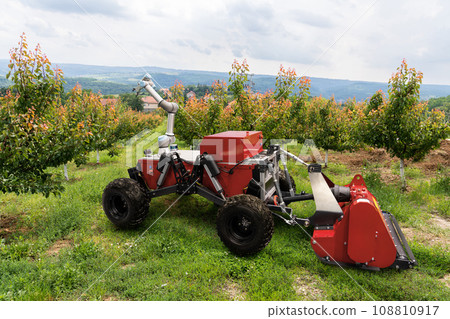 Autonomous agricultural robot with robotic arm. 108810917