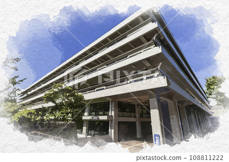 水彩風格永田町，東京國立國會圖書館東京千代田區 108811222