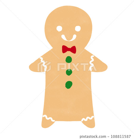 Illustration of gingerbread man 108811587