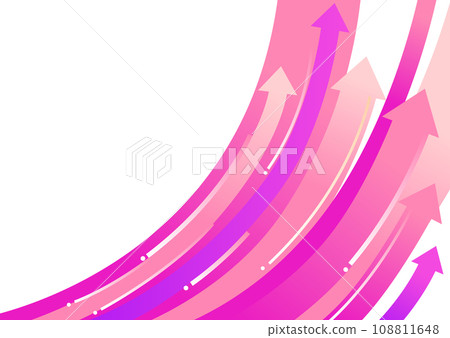 Pink upward arrow background material 108811648