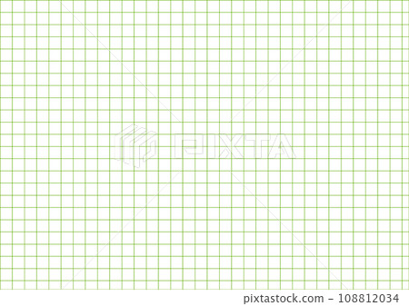 [With swatch] Green graph paper background 108812034