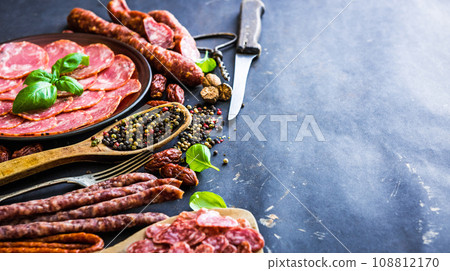 various sausages 108812170