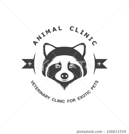 The Vintage Logotype of Animal Clinic. 108813359