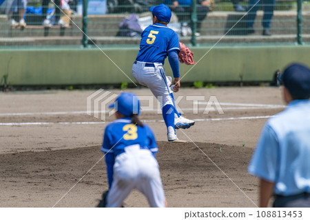 Boys' baseball game landscape 108813453