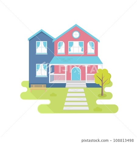 House Flat Illustration House Flat Illustration 108813498