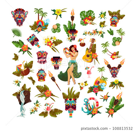 Hawaii Symbols Collection Hawaii Symbols Collection 108813532