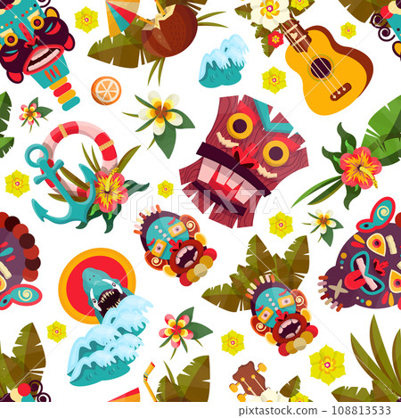 Hawaii Seamless Pattern Hawaii Seamless Pattern 108813533
