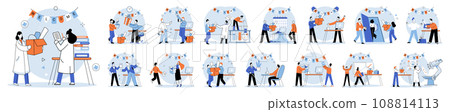 Business chaos. Vector illustration. The business chaos metaphor serves as reminder to take step back, reassess priorities, and identify areas for improvement Developing resilience and coping Business chaos. Vector illustration. The business chaos metaphor serves as reminder to take step back, reassess priorities, and identify areas for improvement Developing resilience and coping 108814113