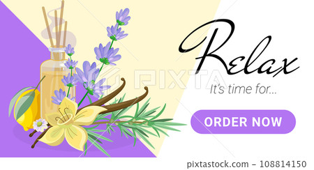 Landing page or Banner for Aromatherapy 108814150