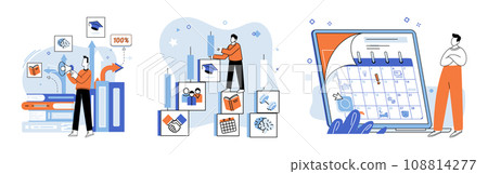 Personal growth. Vector illustration. The personal growth concept highlights importance continuous self improvement Achieving personal growth leads to sense achievement and fulfillment Self awareness 108814277