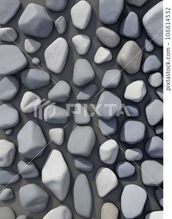 Stone 3D background with shadows pastel tones. 108814532