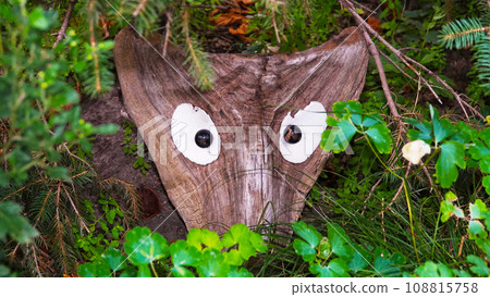 The stump in my garden turned into a fairytale hero 108815758