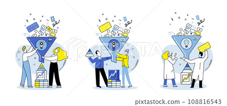 Business analytics vector illustration. The business analytics concept enhances decision making processes Financial analysis evaluates financial performance business Economic factors influence Business analytics vector illustration. The business analytics concept enhances decision making processes Financial analysis evaluates financial performance business Economic factors influence 108816543