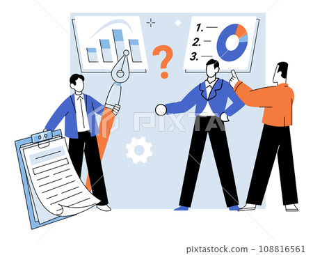 Business briefing vector illustration. The business briefing concept emphasizes power concise and impactful communication in delivering key insights Effective management practices align resources Business briefing vector illustration. The business briefing concept emphasizes power concise and impactful communication in delivering key insights Effective management practices align resources 108816561