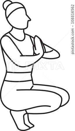 Simple vector illustration of Prapadasana, yoga asana, healthy lifestyle, sports, doodle and sketch Simple vector illustration of Prapadasana, yoga asana, healthy lifestyle, sports, doodle and sketch 108816562