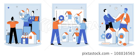 Business Association. Vector illustration. The business association concept emphasizes significance collaboration and shared goals Successful businesses instill trust among their customers 108816563