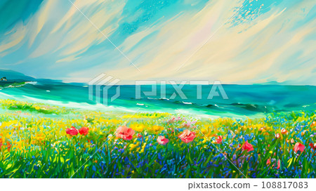 從沿海花園看到的風景插圖 從沿海花園看到的風景插圖 108817083