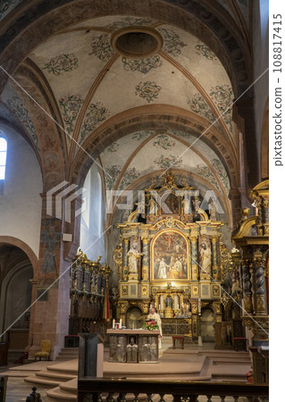 Interior of basilica of Kloster Steinfeld Monastery, Germany Interior of basilica of Kloster Steinfeld Monastery, Germany 108817415