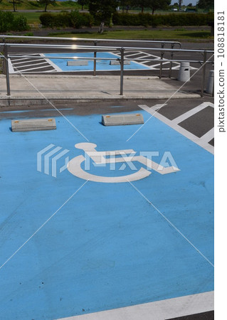 Wheelchair mark caring parking lot Wheelchair mark caring parking lot 108818181