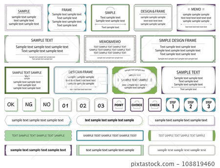 Simple frame set frame decoration line modern decoration treatment line drawing sunburst label Simple frame set frame decoration line modern decoration treatment line drawing sunburst label 108819460