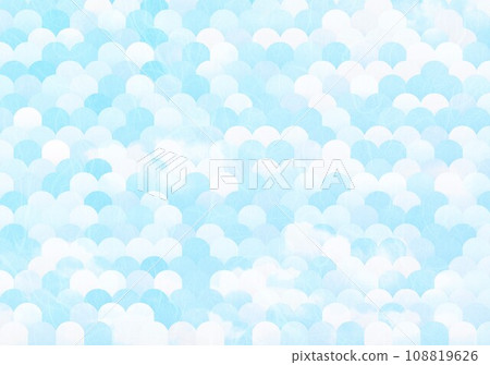 日本紙刻度圖案藍色 108819626