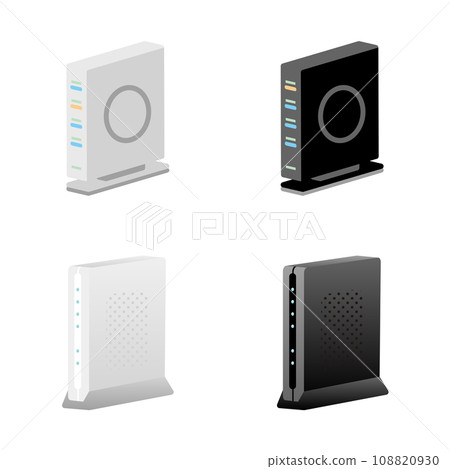 Simple illustration_same home appliance set_router 108820930