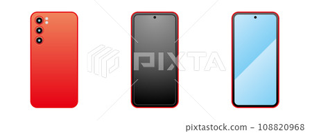 Simple illustration_same home appliance set_smartphone Simple illustration_same home appliance set_smartphone 108820968