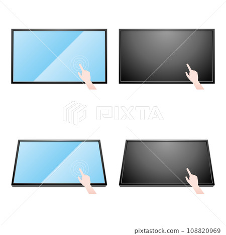 Simple illustration_same home appliance set_touch panel 108820969