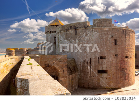 Medieval fortress Saint-Malo, Brittany, France Medieval fortress Saint-Malo, Brittany, France 108823034