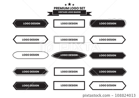 logos and badges in vintage style 108824013