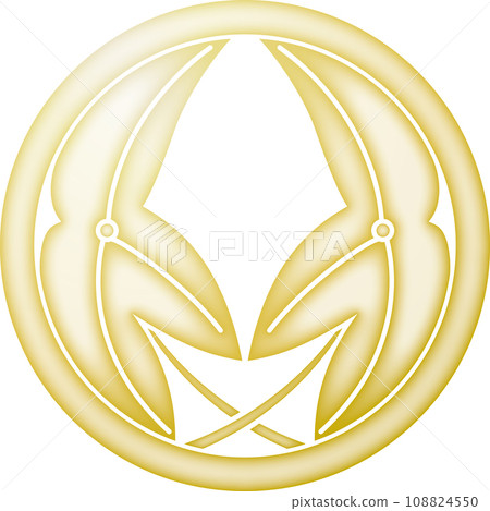 Family crest: circle with hazawa [gold] 108824550