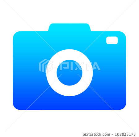 blue gradient camera icon blue gradient camera icon 108825173