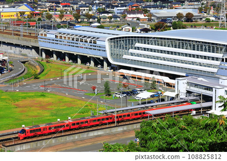 [Saga Prefecture] Shin-Tosu Station seen from Asahiyama Park 108825812