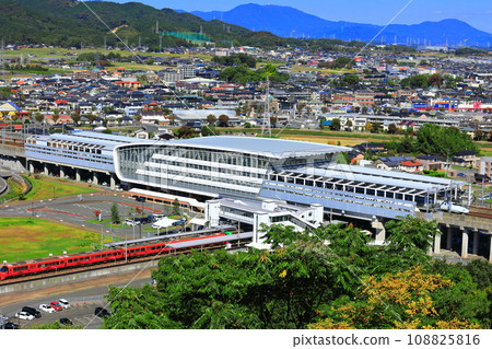 [Saga Prefecture] Shin-Tosu Station seen from Asahiyama Park 108825816