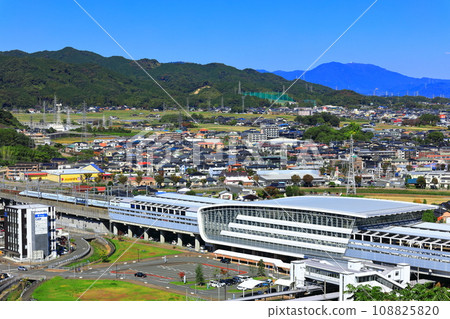 [Saga Prefecture] Shin-Tosu Station seen from Asahiyama Park 108825820