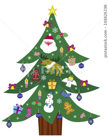 Cute christmas tree Cute christmas tree 108826196