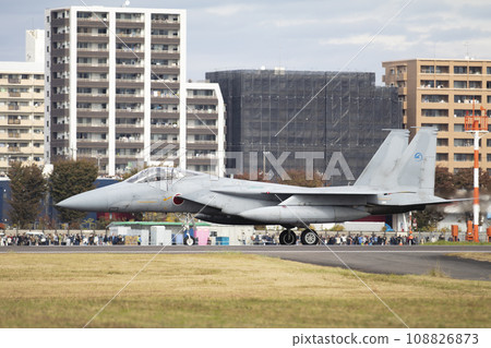 F-15 fighter jet taxiing 108826873