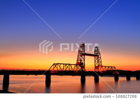 [佐賀縣]築後川吊橋的夜景 108827208