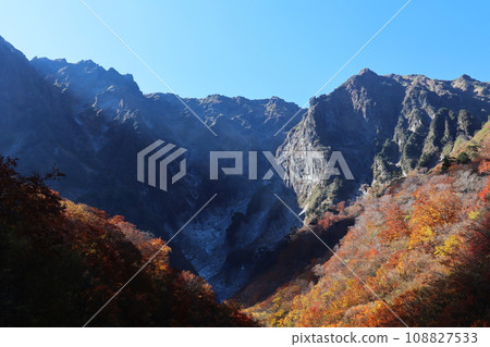 Autumn leaves and Mt. Tanigawa, Kurasawa 108827533