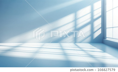 A three-dimensional background with window shadows AI image 108827579