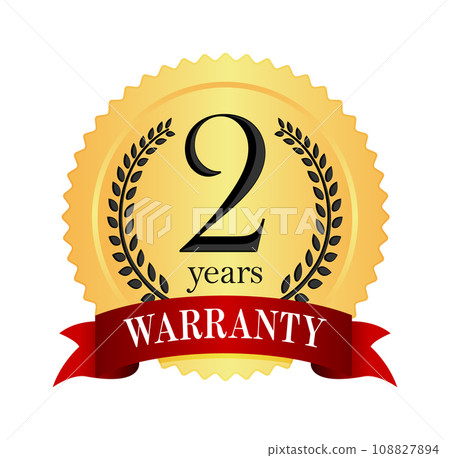 Warranty/Guarantee/Compensation Medal Icon / 2 years Warranty/Guarantee/Compensation Medal Icon / 2 years 108827894