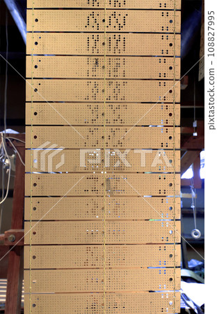 Jacquard woven paper (punch card) Jacquard woven paper (punch card) 108827995