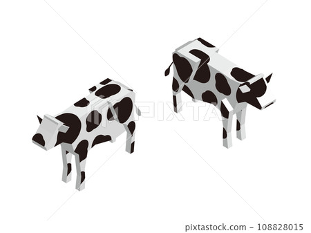 isometric cow 108828015