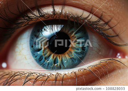 Extreme close up of the human blue eye Extreme close up of the human blue eye 108828033