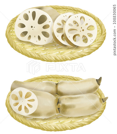 濾鍋上蓮藕的插圖集 108830065