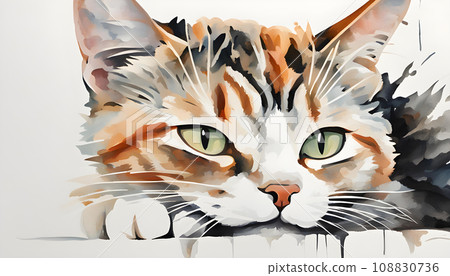 Isolate Cute Cat 108830736