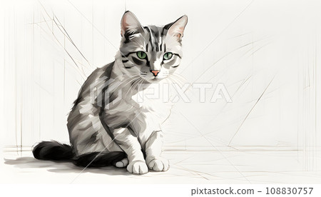 Isolate Cute Cat Isolate Cute Cat 108830757