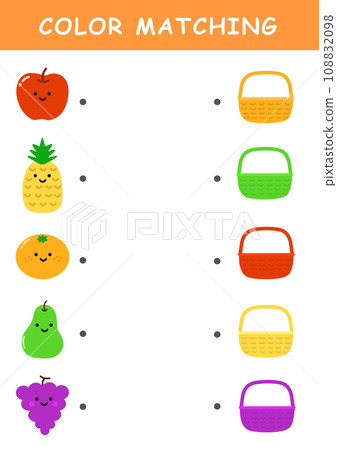 fruit color matching game 108832098